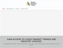 Tablet Screenshot of marketresearchtrends.com